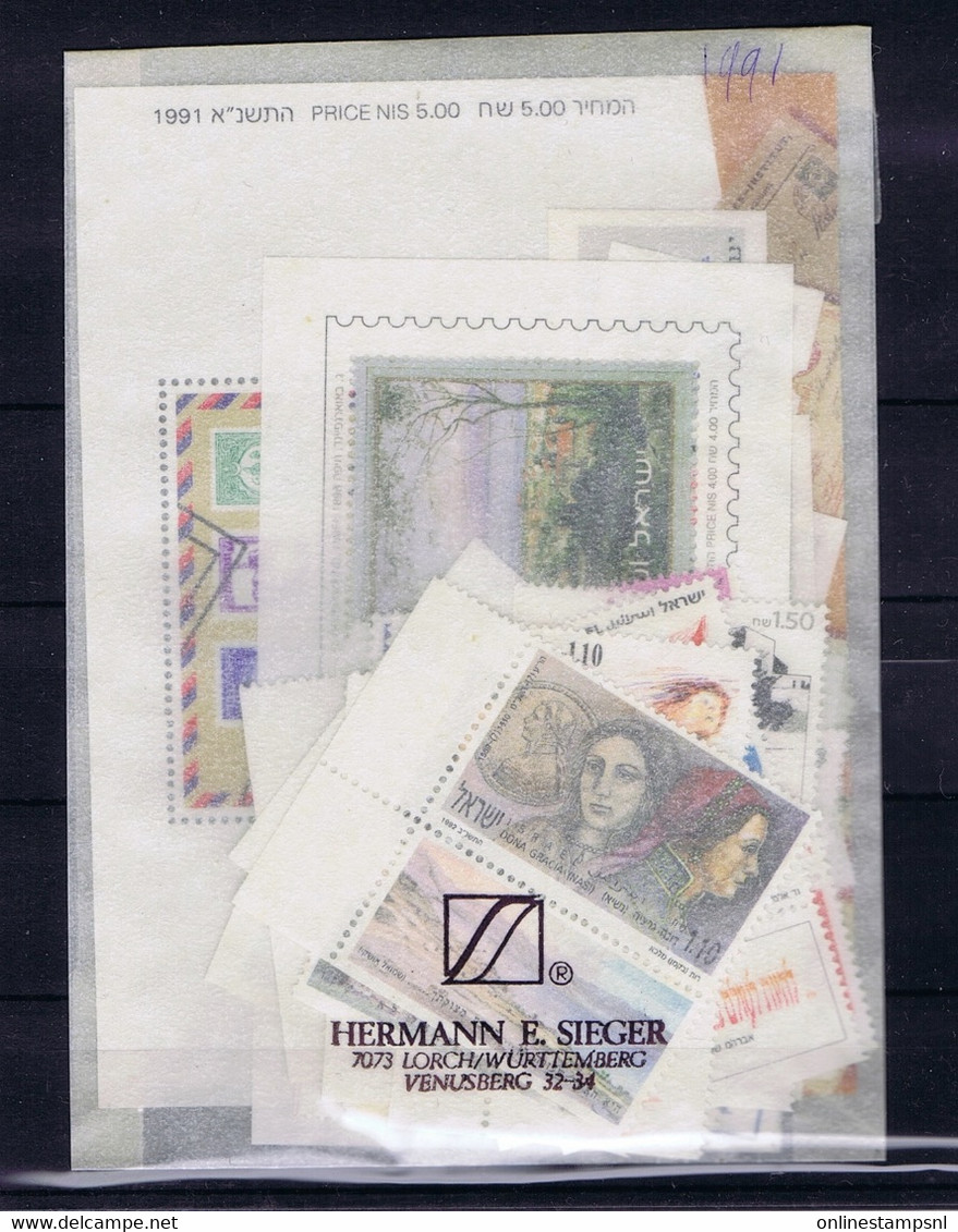 Israel: 1991 Yearset MNH/** Sans Charniere. Postfrisch For Content Please See Description Field - Unused Stamps (with Tabs)