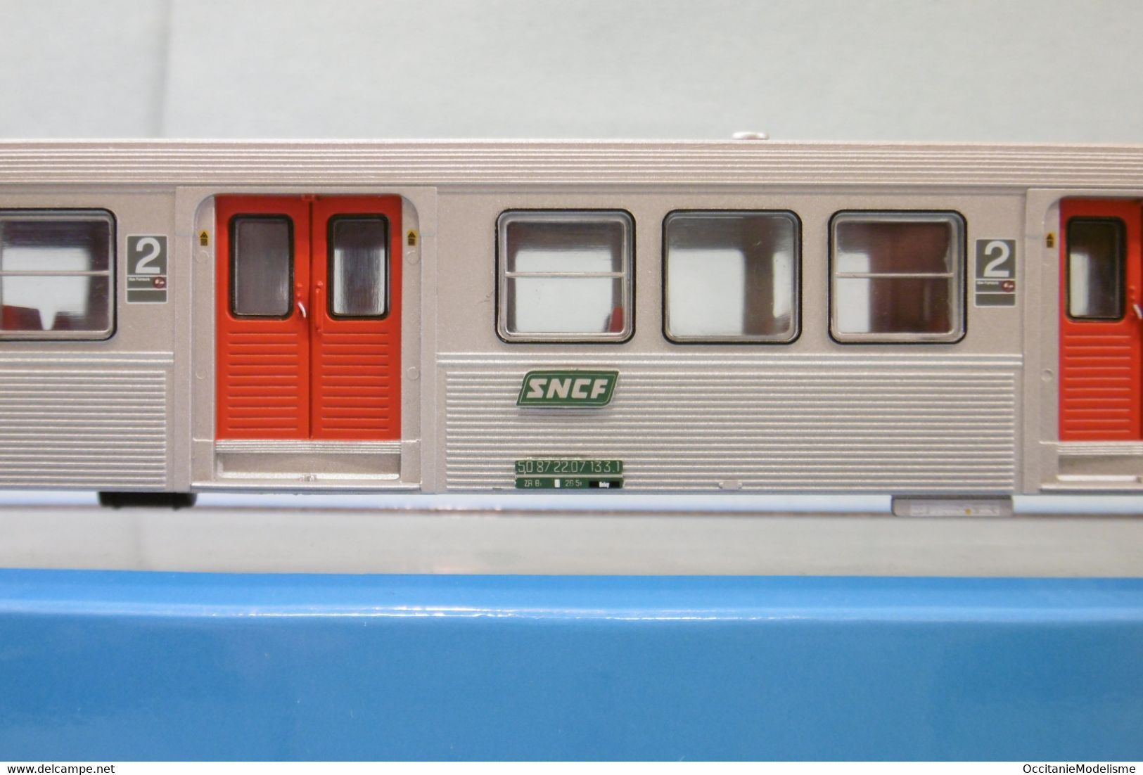 Jouef - VOITURE RIB 70 Complémentaire Livrée Originale ép. IV / V SNCF Réf. HJ4153 Neuf NBO HO 1/87 - Passagierwagen