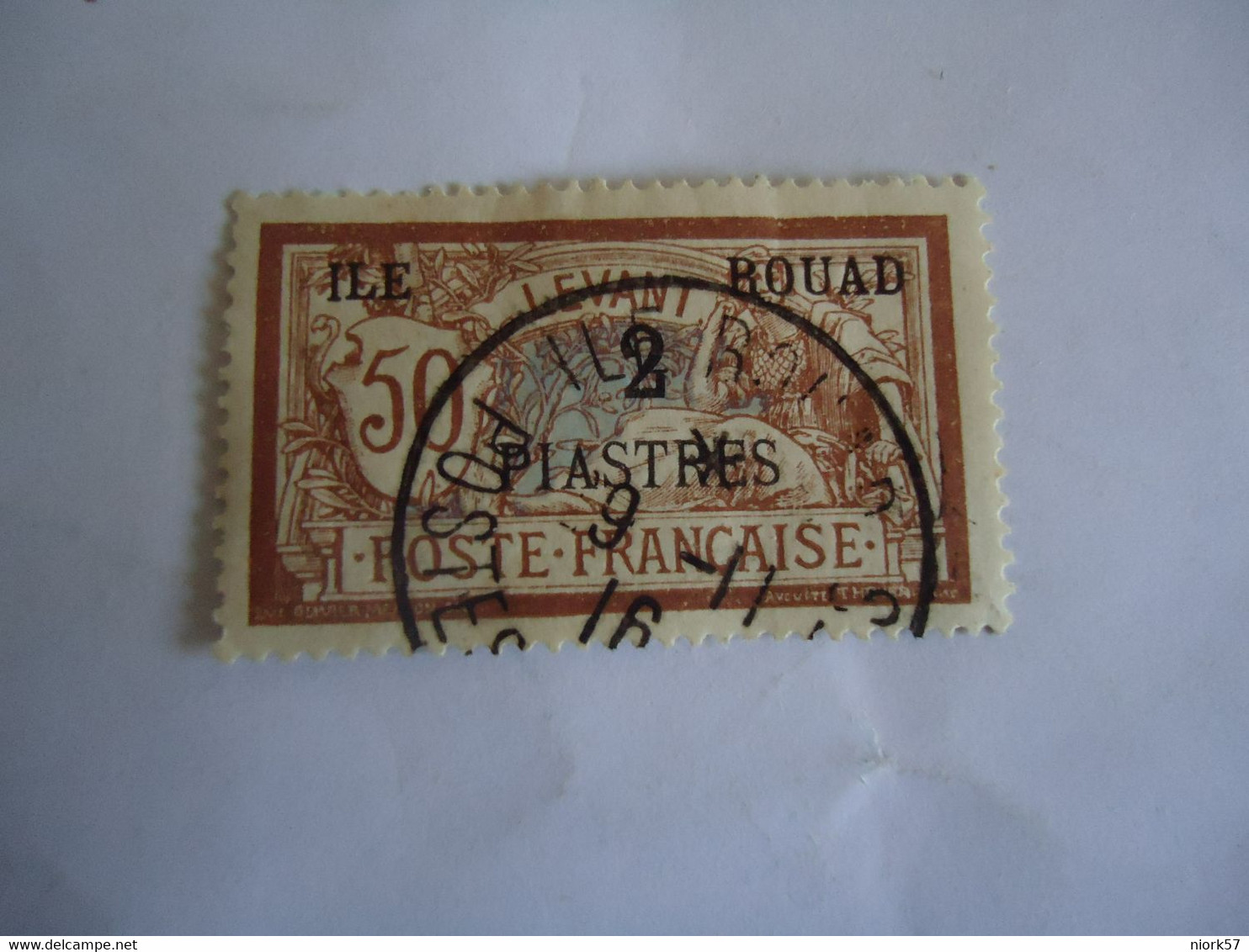 ILLE ROUAD  FRANCE LEVANT  USED  STAMPS  OVERPRINT  WITH  POSTMARK - Other & Unclassified