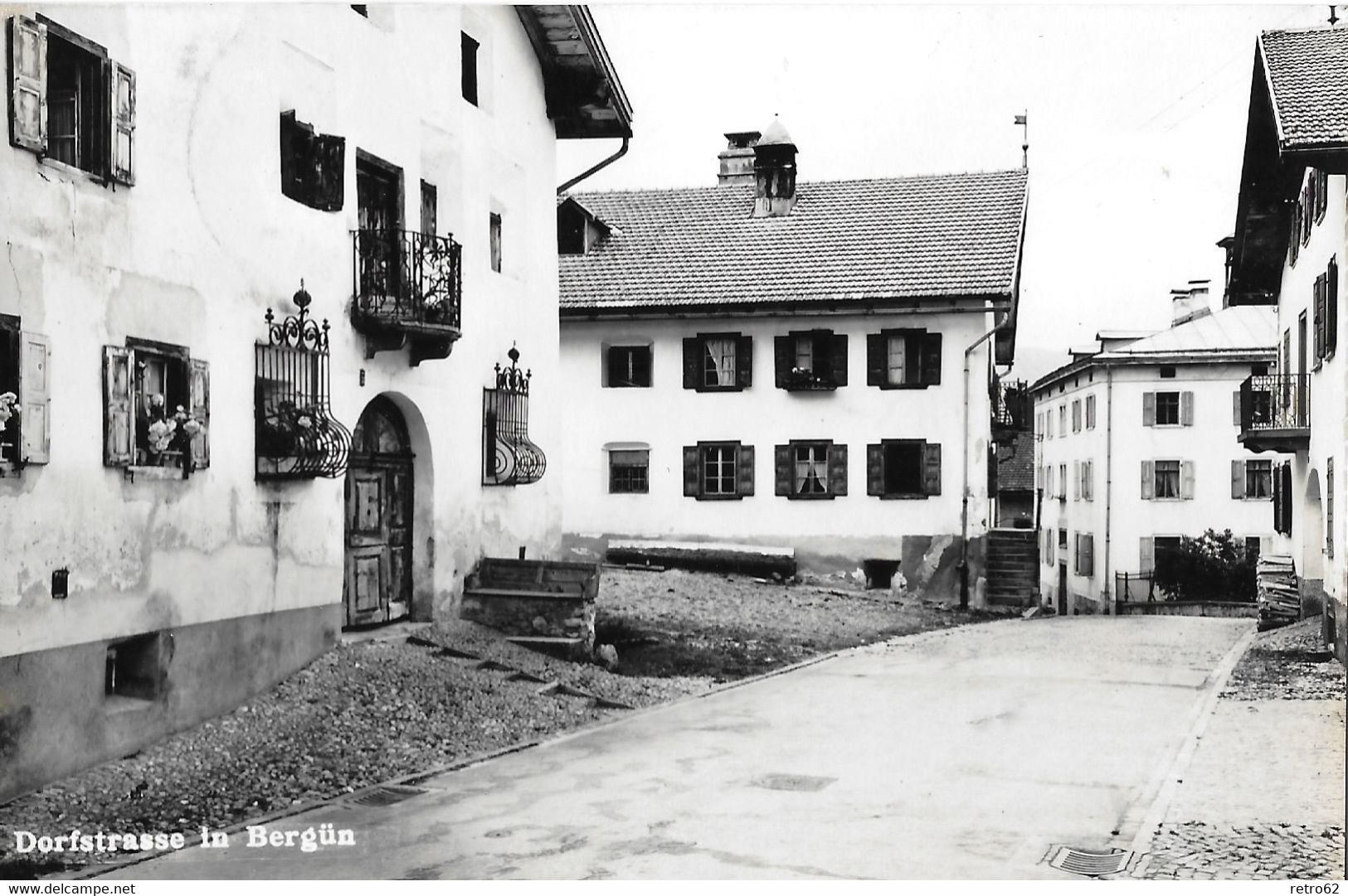 BERGÜN → Alte Dorfstrasse Anno 1956 - Bergün/Bravuogn