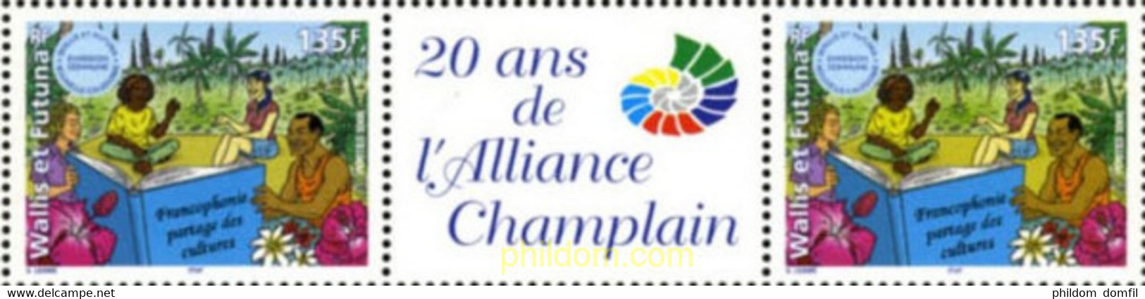 677827 MNH WALLIS Y FUTUNA 2005 20 ANIVERSARIO DE LA ALIANZA CHAMPLAIN - Gebraucht