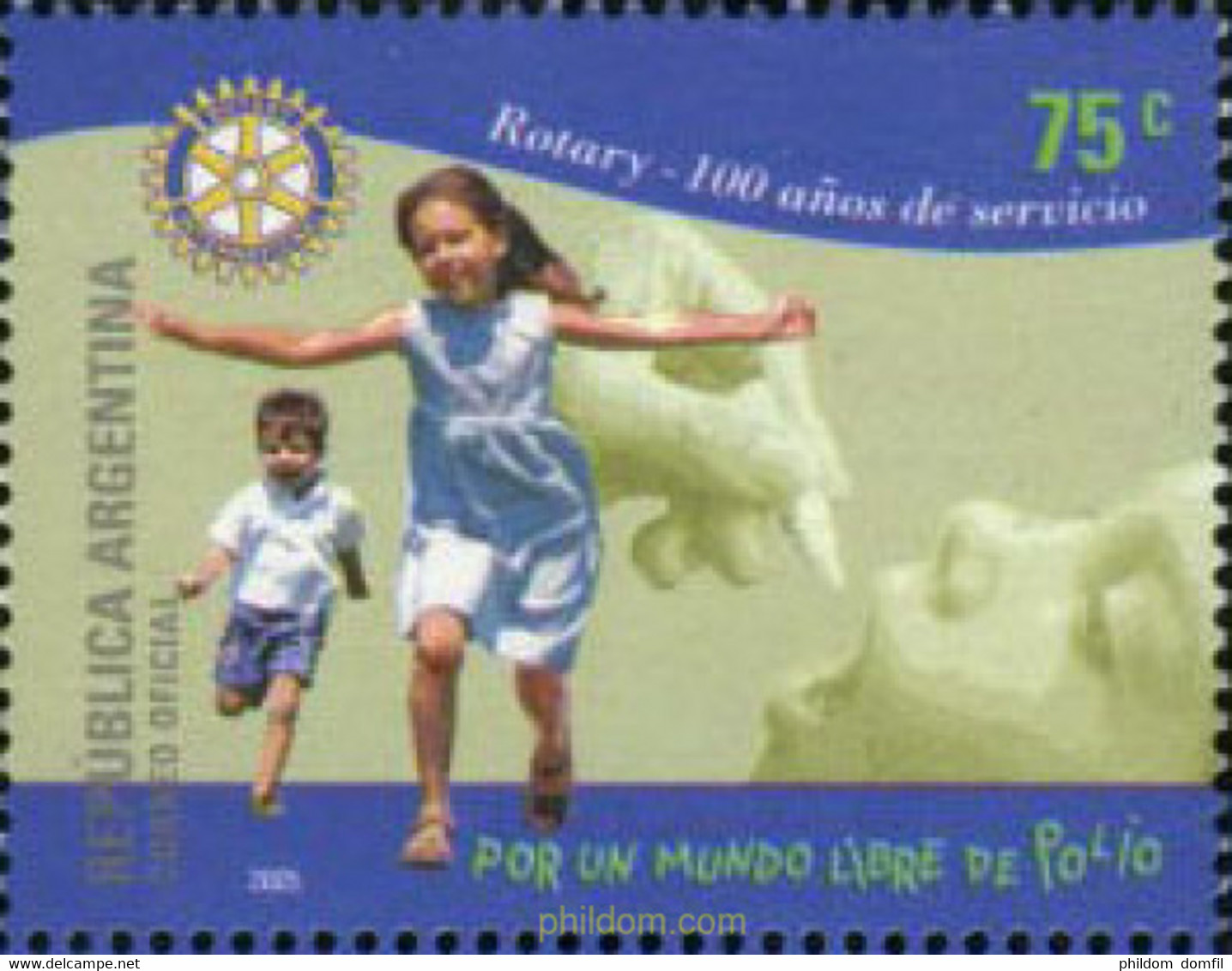 179037 MNH ARGENTINA 2005 CENTENARIO DEL ROTARY CLUB INTERNACIONAL - Oblitérés