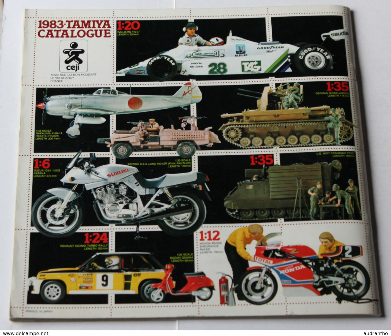 Catalogue De Modélisme 1983 Tamiya Motos Voitures F1 Militaria Aviation - Literature & DVD