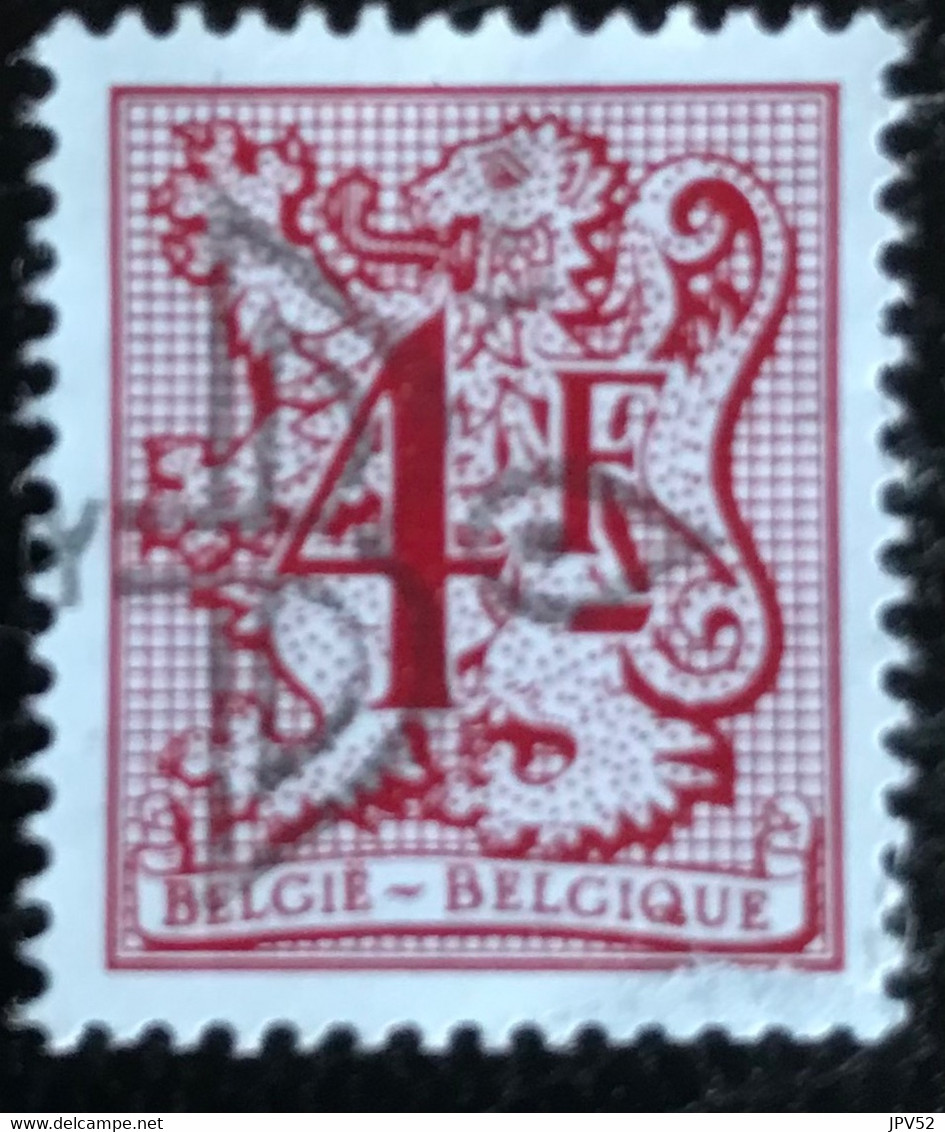 België - Belgique -  12/31 - (°)used - 1980 - Michel 2035 - Cijfer Of Heraldieke Leeuw Met Wimpel - 1977-1985 Cijfer Op De Leeuw