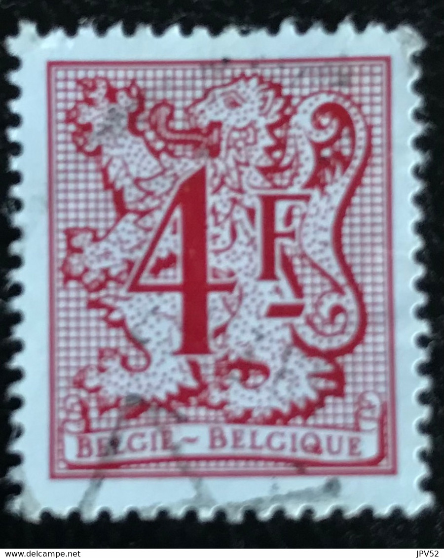 België - Belgique -  12/31 - (°)used - 1980 - Michel 2035 - Cijfer Of Heraldieke Leeuw Met Wimpel - 1977-1985 Cijfer Op De Leeuw
