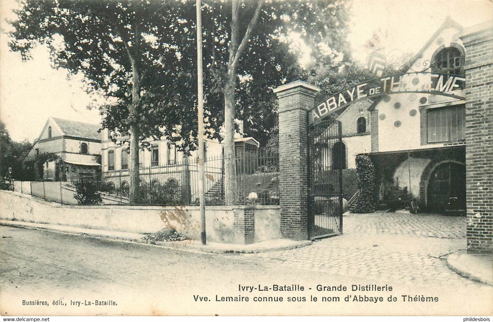 EURE  IVRY LA BATAILLE  Grande Distillerie Vve LEMAIRE  " Abbaye De Theleme" - Ivry-la-Bataille