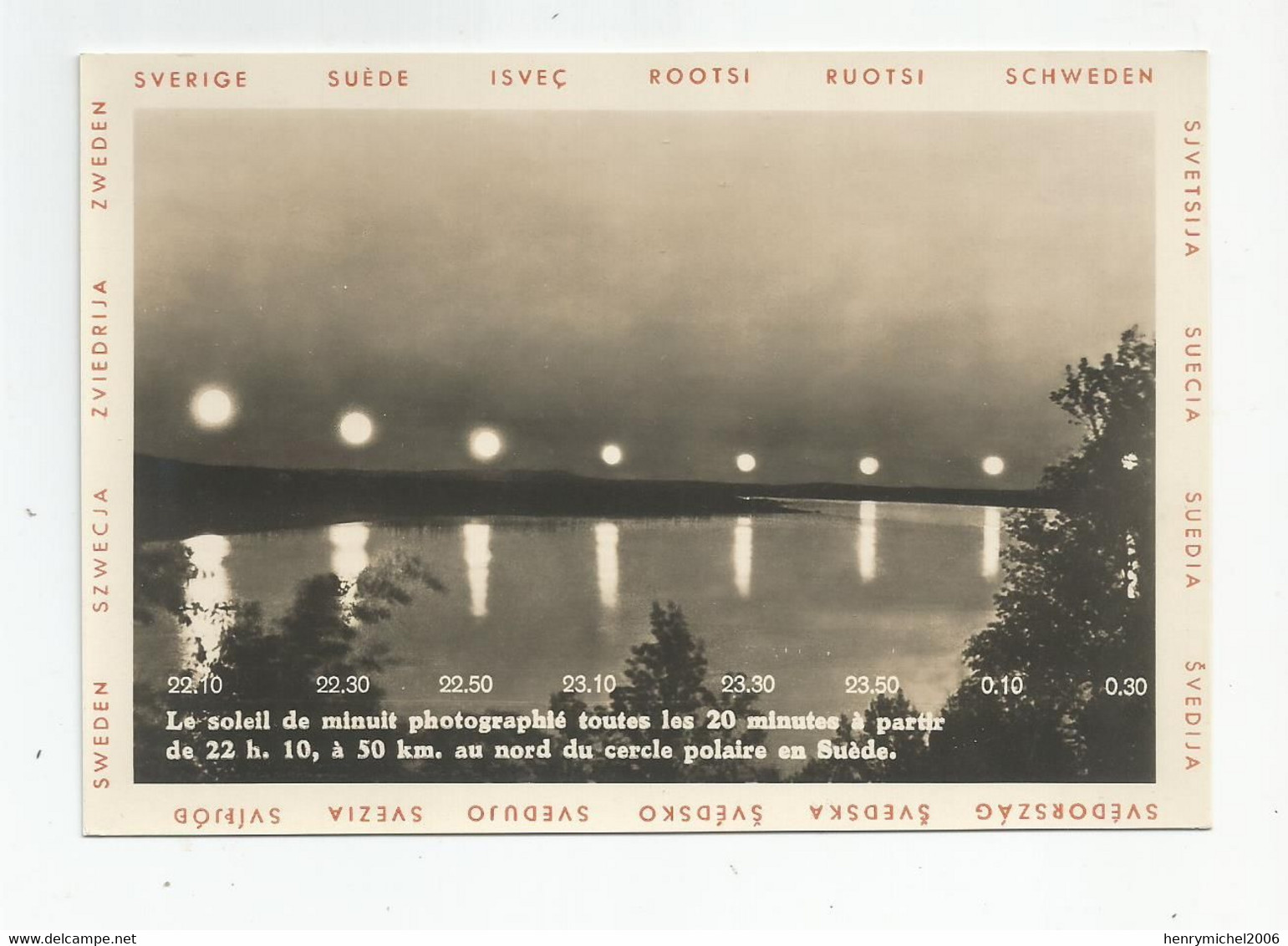 Suède - Exposition  Paris 1937 Le Soleil De Minuit Photographié Au Nord Du Cercle Polaire Par Les Chemins De Fer ... - Fotografie