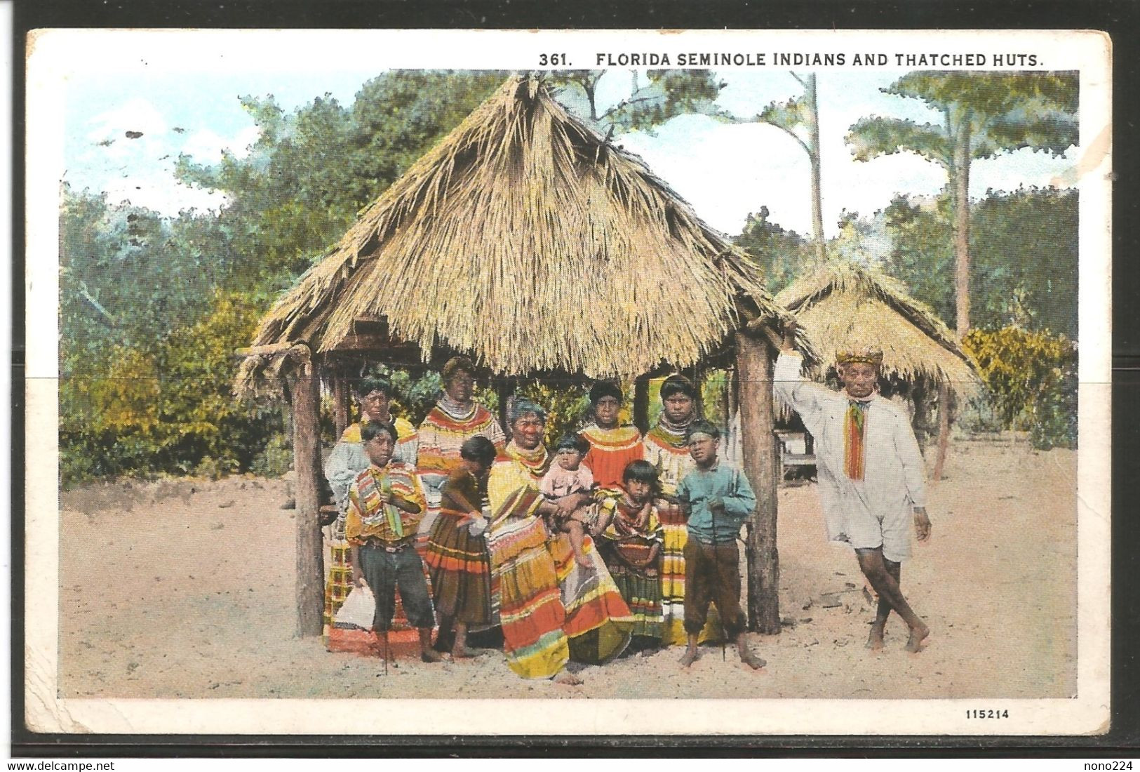 Carte P De 1931 ( Florida Seminole Indians And Thatched Huts ) - Palm Beach