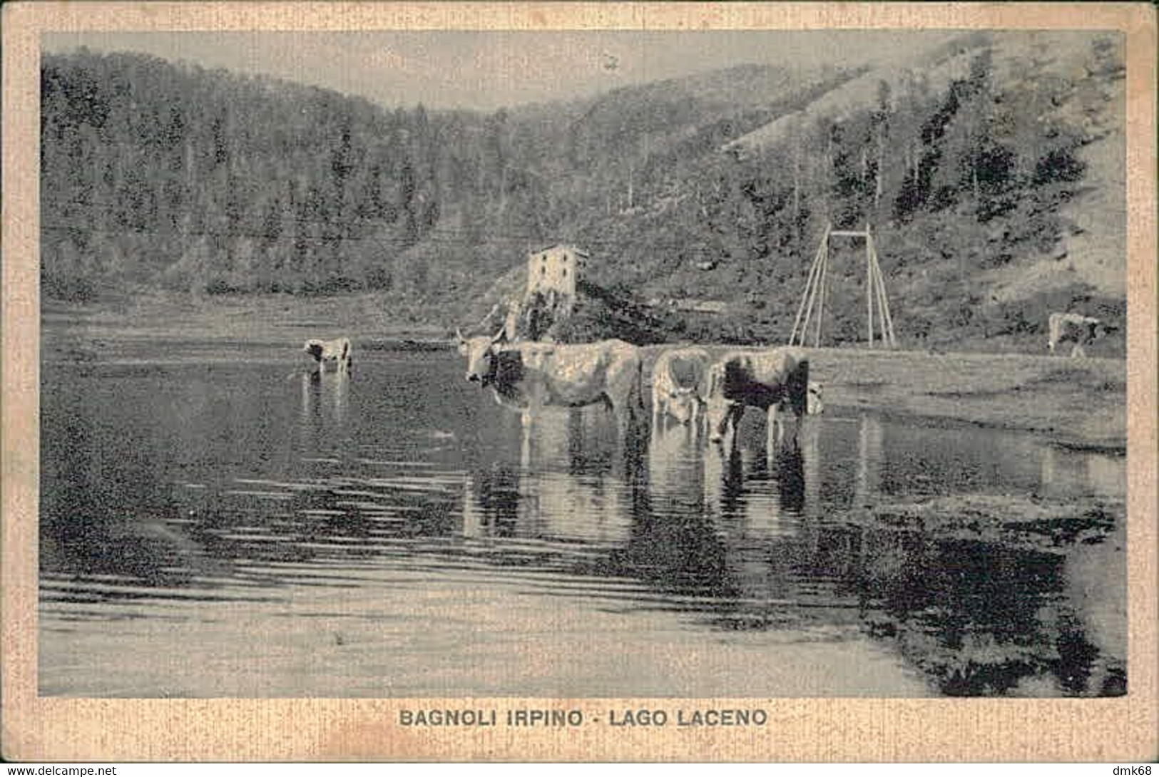 BAGNOLI IRPINO ( AVELLINO ) LAGO LACENO - EDIZIONE DI CAPUA - FORMATO PICCOLO - SPEDITA 1955 (12681) - Avellino