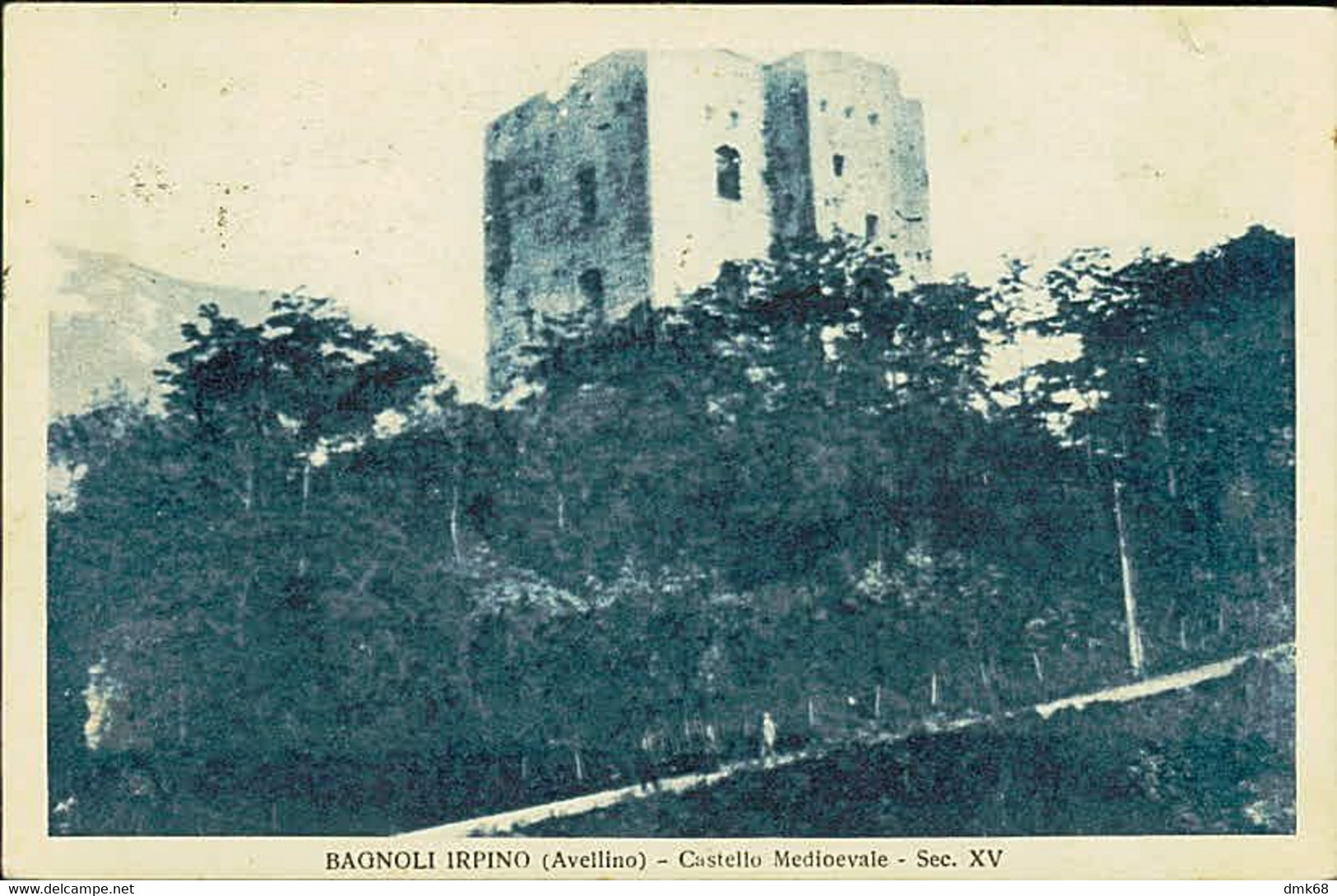 BAGNOLI IRPINO ( AVELLINO ) CASTELLO MEDIOEVALE - EDIZIONE GATTA - SPEDITA 1935 (12683) - Avellino