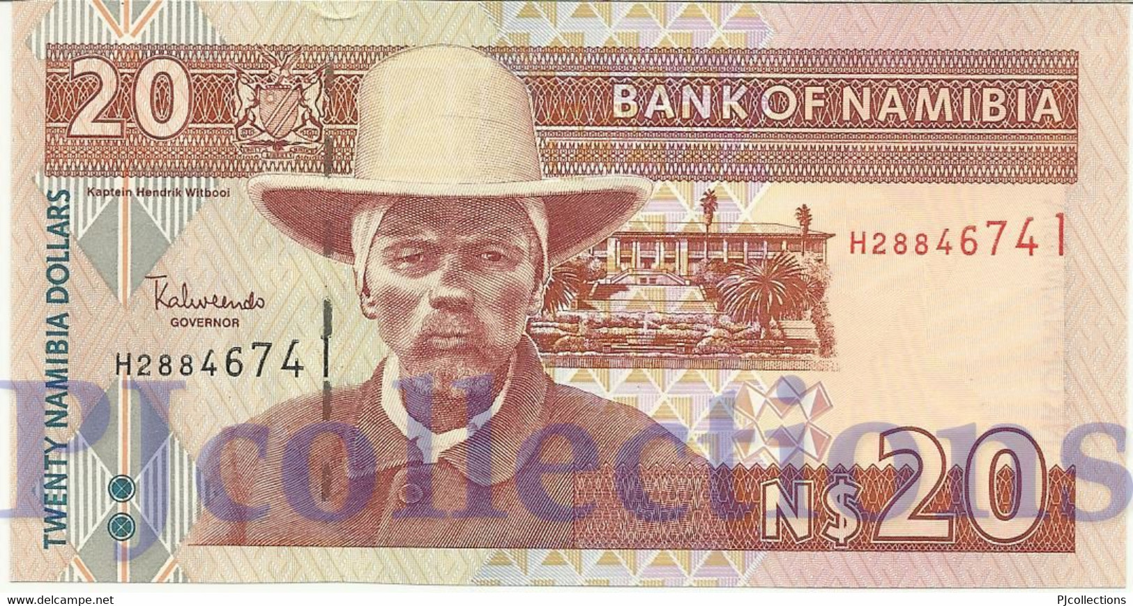 LOT NAMIBIA 20 DOLLARS 2002 PICK 6a UNC X 5 PCS - Namibië