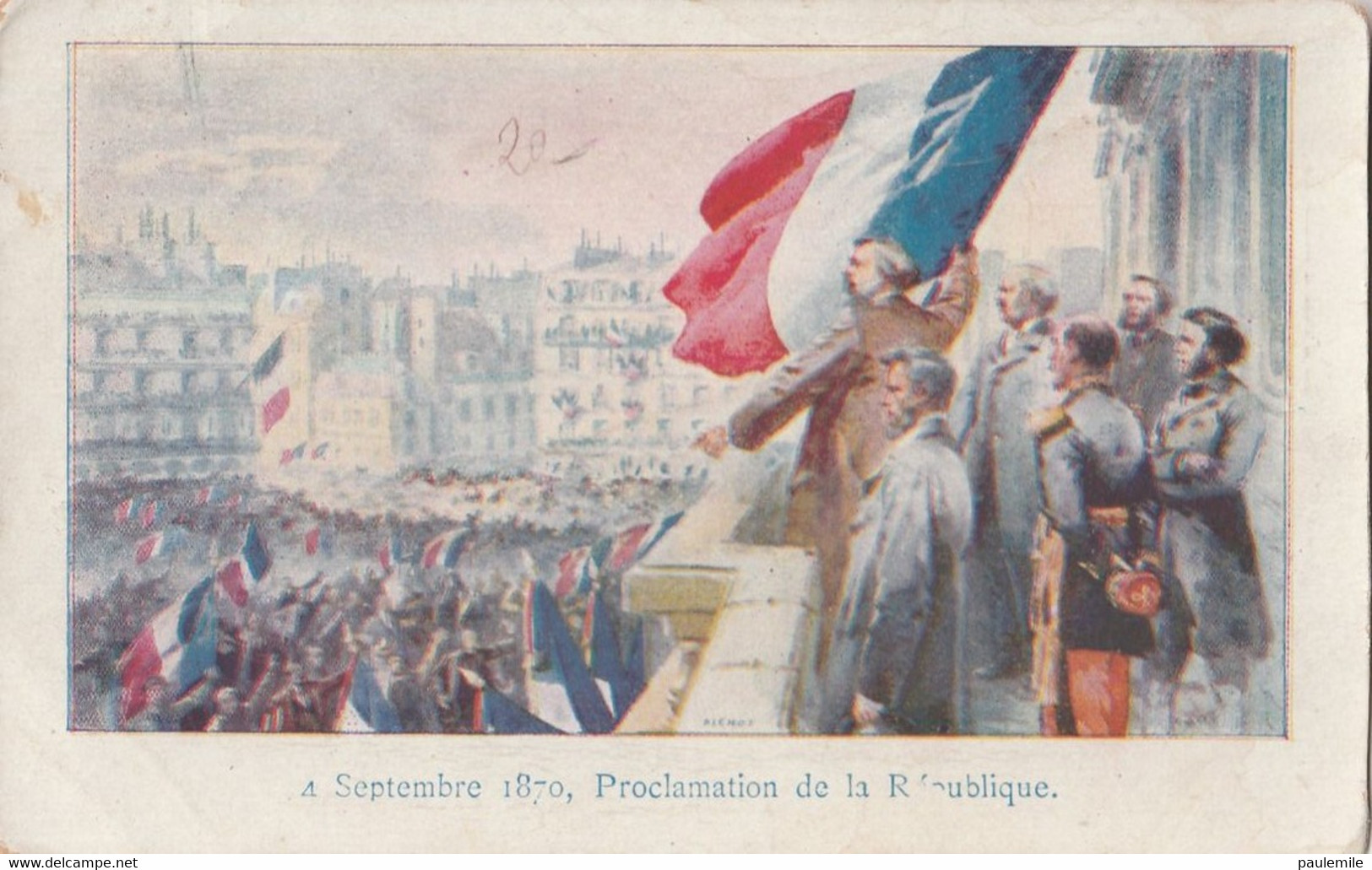 CPA   -U  174  PROCLAMATION DE LA REPUBLIQUE  1870 - Histoire
