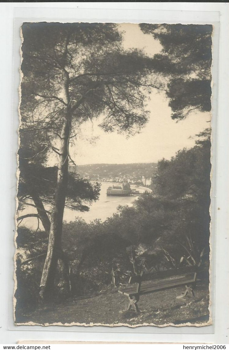 06 Nice Carte Photo Vue Sur Le Casino A Travers Les Pins .. - Szenen (Vieux-Nice)