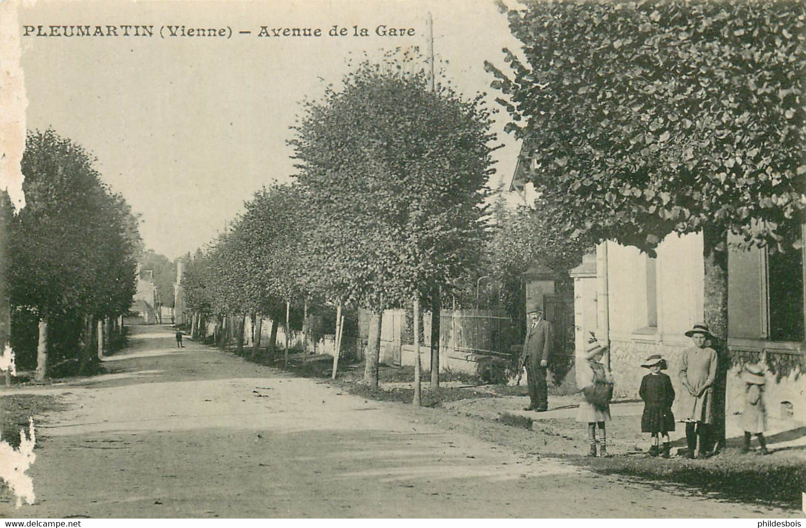 VIENNE  PLEUMARTIN  Avenue De La Gare  (état) - Pleumartin