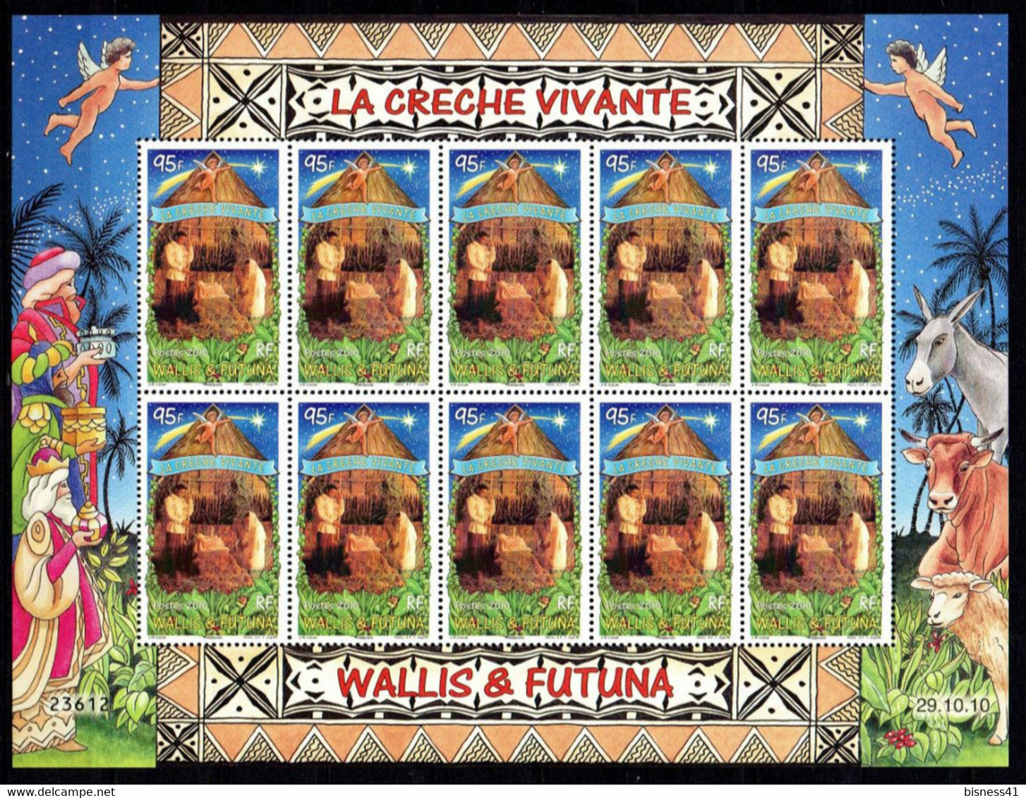 Wallis Et Futuna 2010  Feuille N° 744 Neuf XX MNH Cote : 25,00€ - Unused Stamps