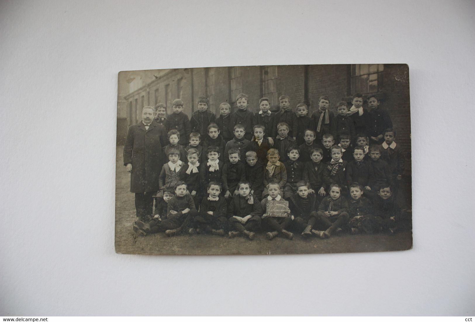 La Louvière   CARTE PHOTO  Ecole Centre 1907 - La Louvière