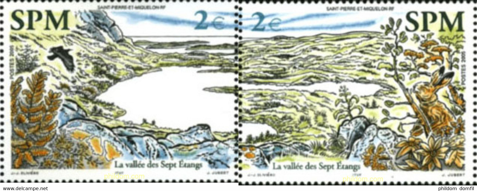 184399 MNH SAN PEDRO Y MIQUELON 2005 VALLE DE SEPT ETANGS - Usados