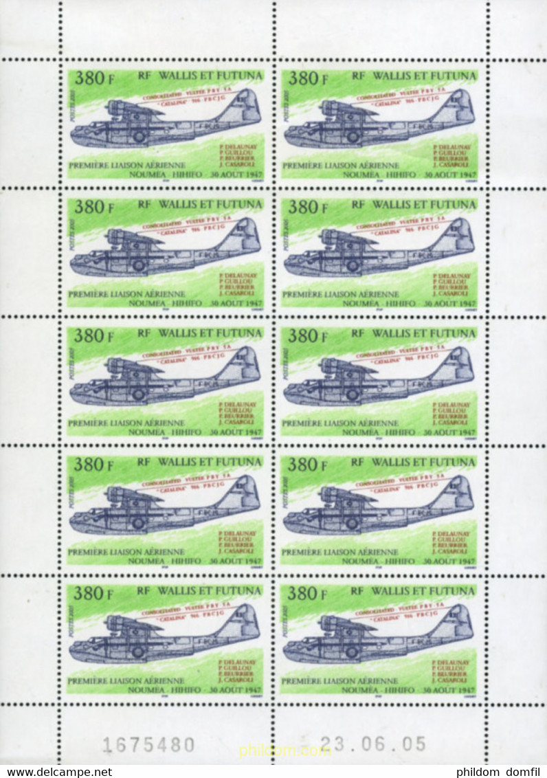 186258 MNH WALLIS Y FUTUNA 2005 AVIACION - Usados