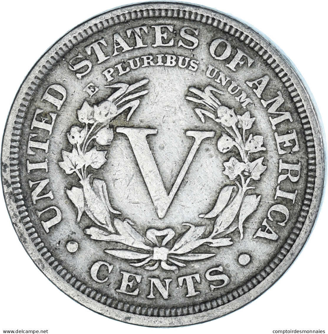 Monnaie, États-Unis, 5 Cents, 1911 - 1883-1913: Liberty