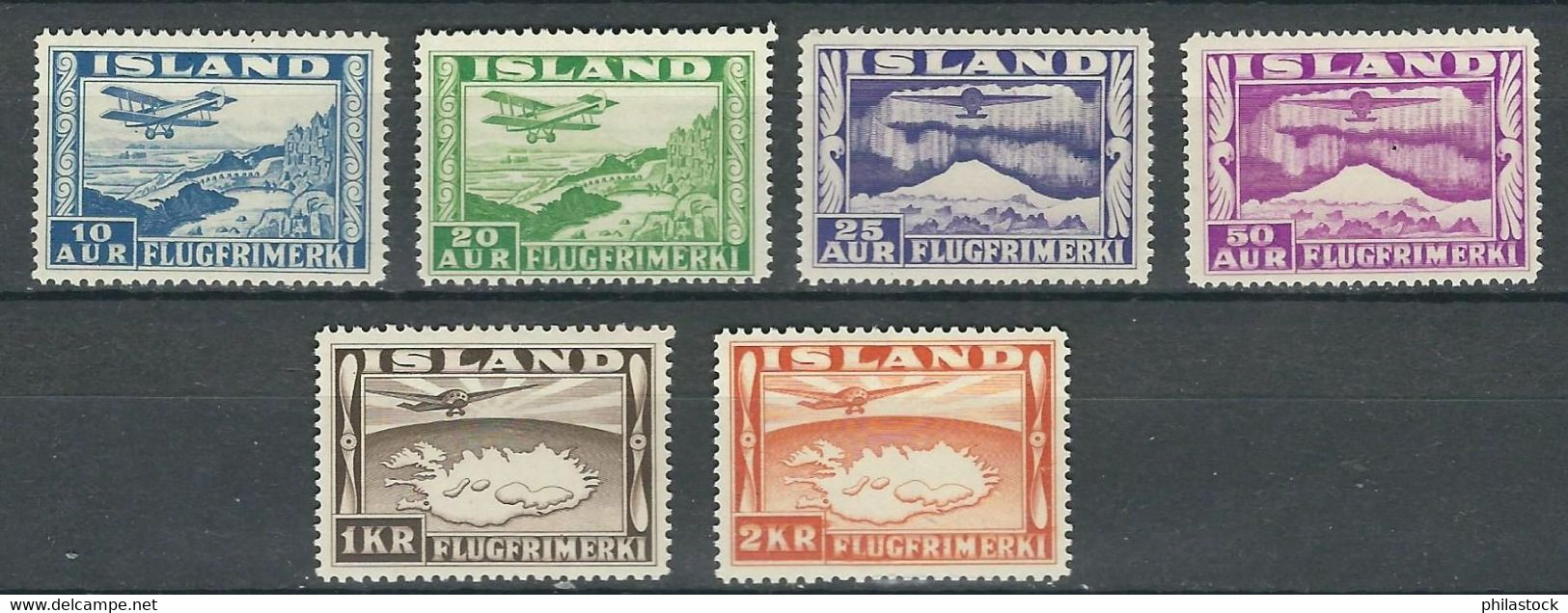 ISLANDE PA N° 15 à 20 ** - Poste Aérienne