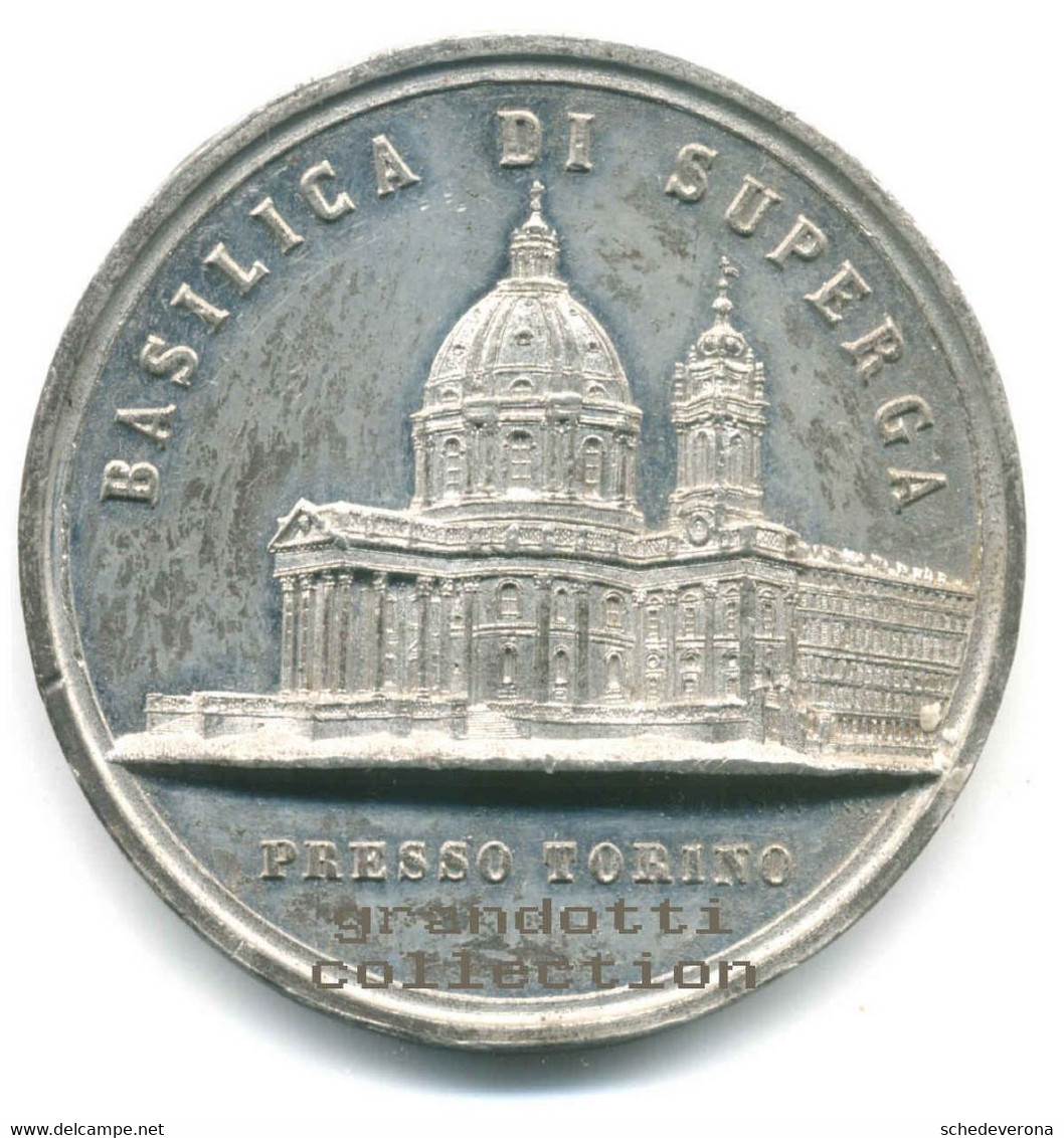 BASILICA DI SUPERGA RARA MEDAGLIA DUPONT CELEBRATIVA CENTENARIO 1831 - Royaux/De Noblesse