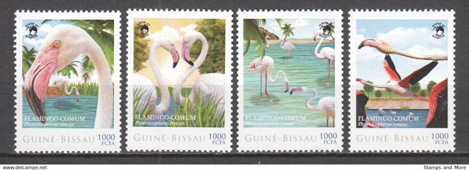 Guine Bissau - MNH Set FLAMINGO - Flamingos