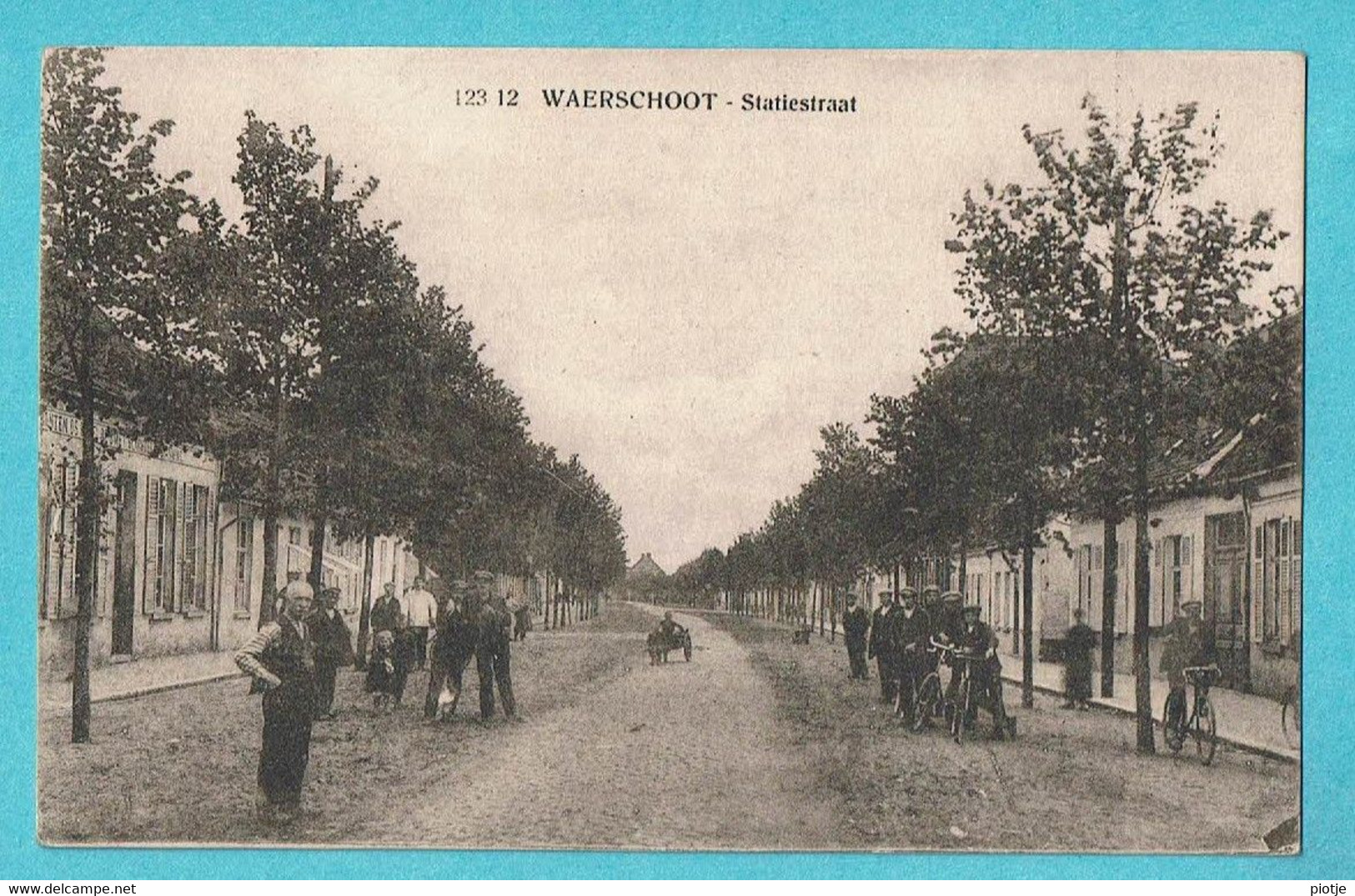 * Waarschoot - Waerschoot (Oost Vlaanderen) * (SAIA, Nr 12312) Statiestraat, Animée, Vélo, Zeldzaam, TOP, Unique - Waarschoot