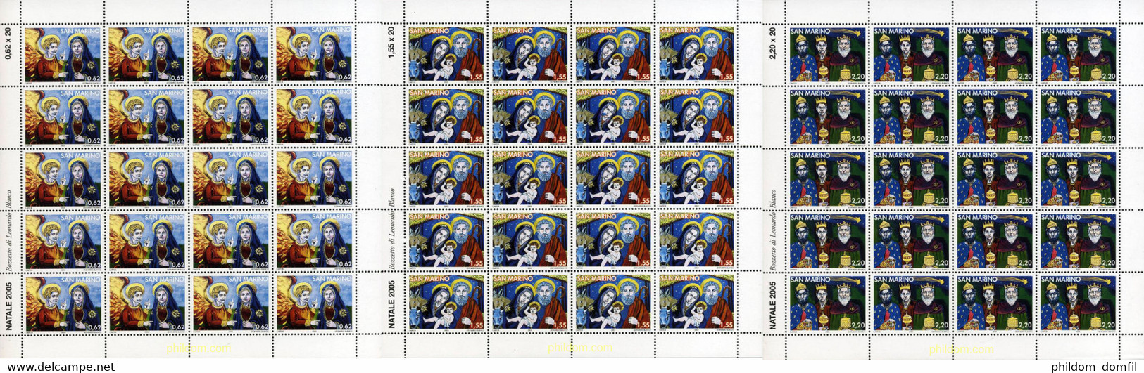 187285 MNH SAN MARINO 2005 NAVIDAD - Gebruikt