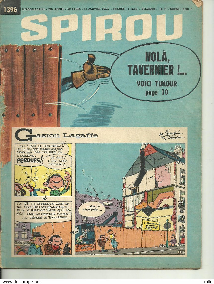 Lot De 2 Spirou De Janvier 1965 - Wholesale, Bulk Lots