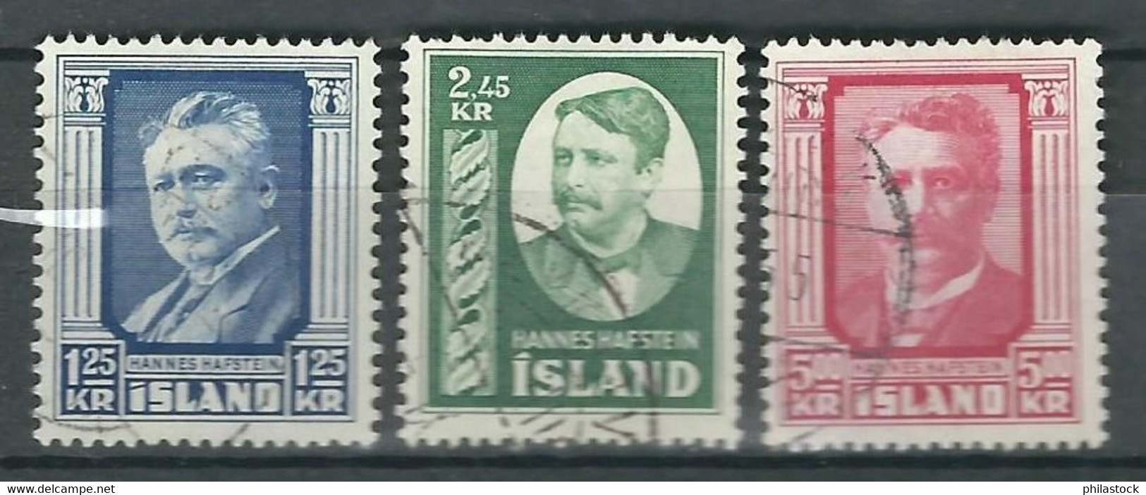 ISLANDE N° 251 à 253 Obl. - Used Stamps