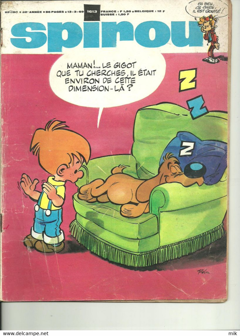 Lot De 3 Spirou De Mars Et Avril 1969 - Wholesale, Bulk Lots