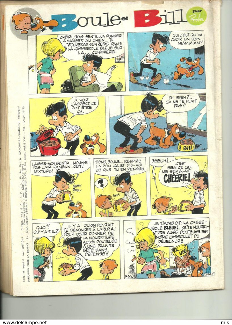 Lot De 3 Spirou De Mars Et Avril 1969 - Bücherpakete