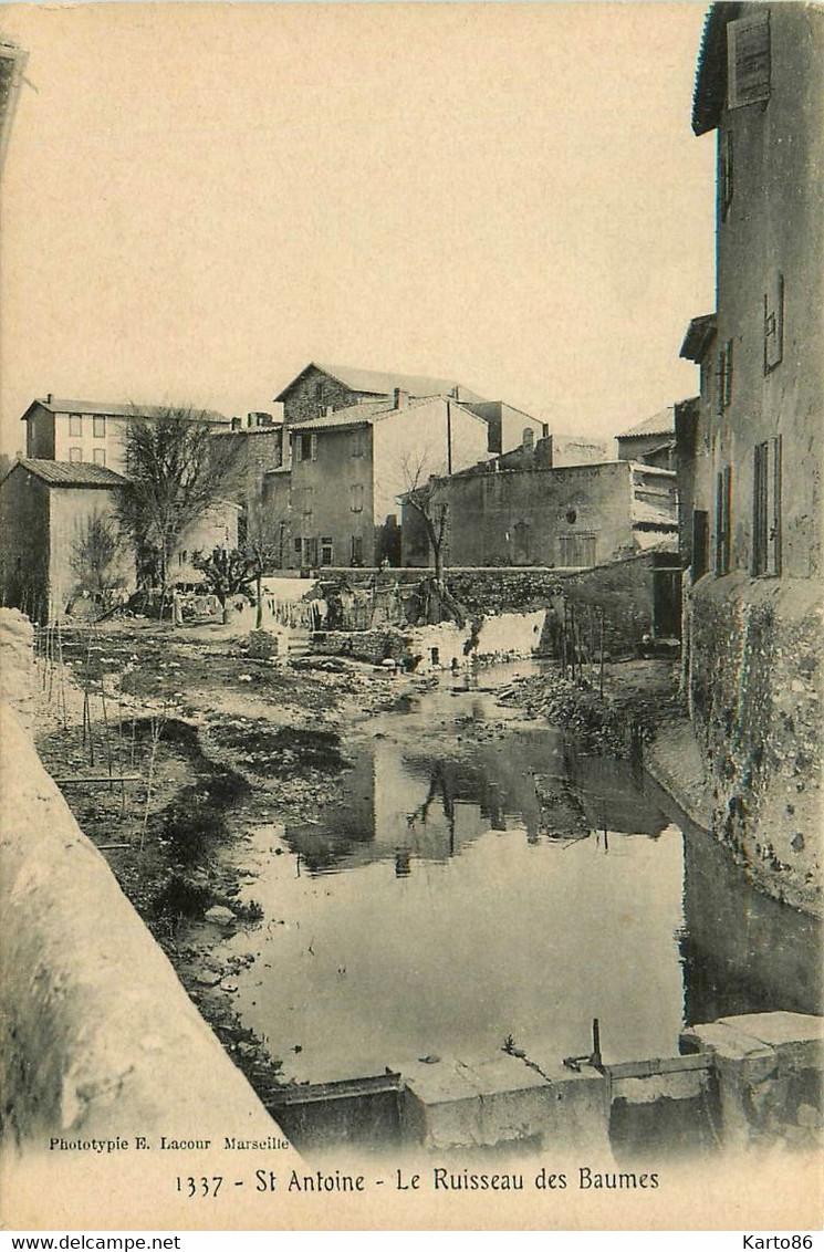 Marseille * Quartier Saint Antoine * Le Ruisseau Des Baumes - Quartiers Nord, Le Merlan, Saint Antoine