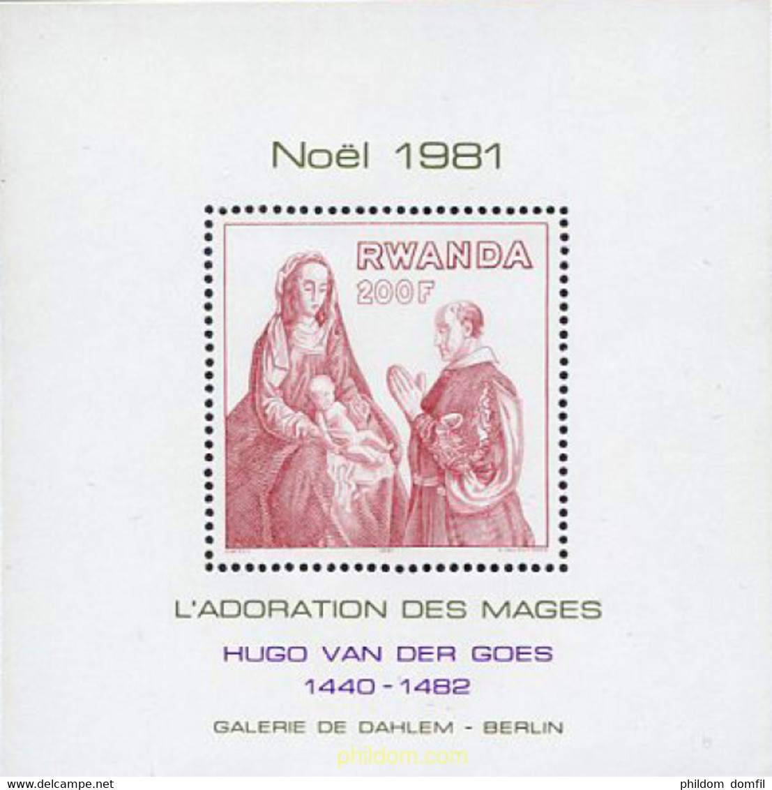 188126 MNH RUANDA 1981 NAVIDAD - 1980-1989