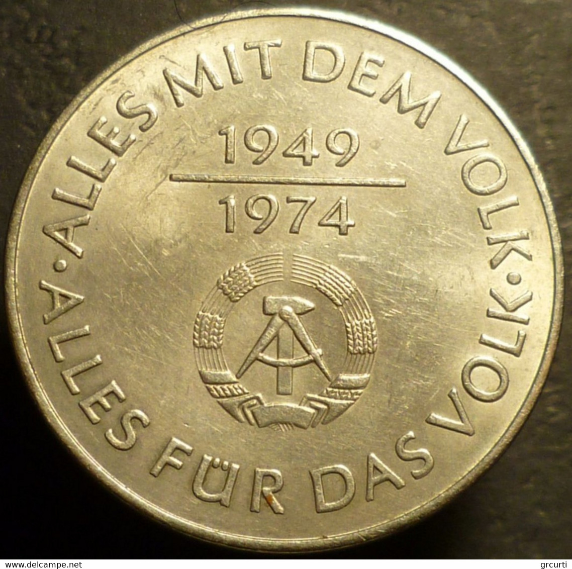 Germania Orientale - DDR - 10 Mark 1974 - 25° Anniversario Dello Stato - KM# 50 - 10 Marcos