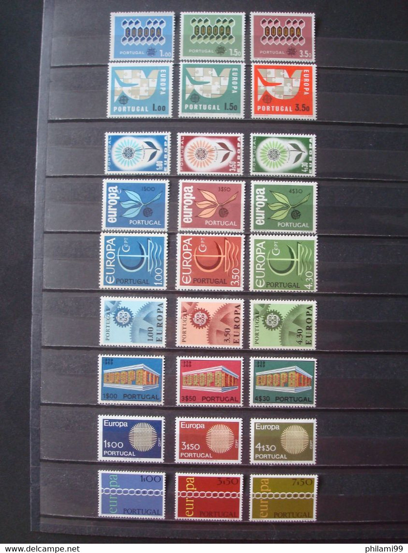 EUROPA PORTUGAL MNH** 12 SETS Incl. 1975 1976 - Collections