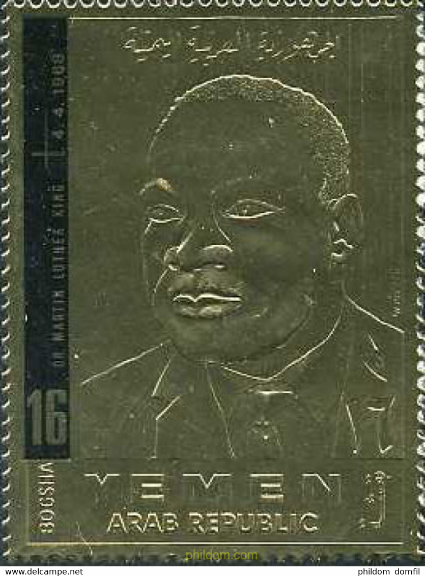 189451 MNH YEMEN. República 1968 DR. MARTIN LUTHER KING - Martin Luther King