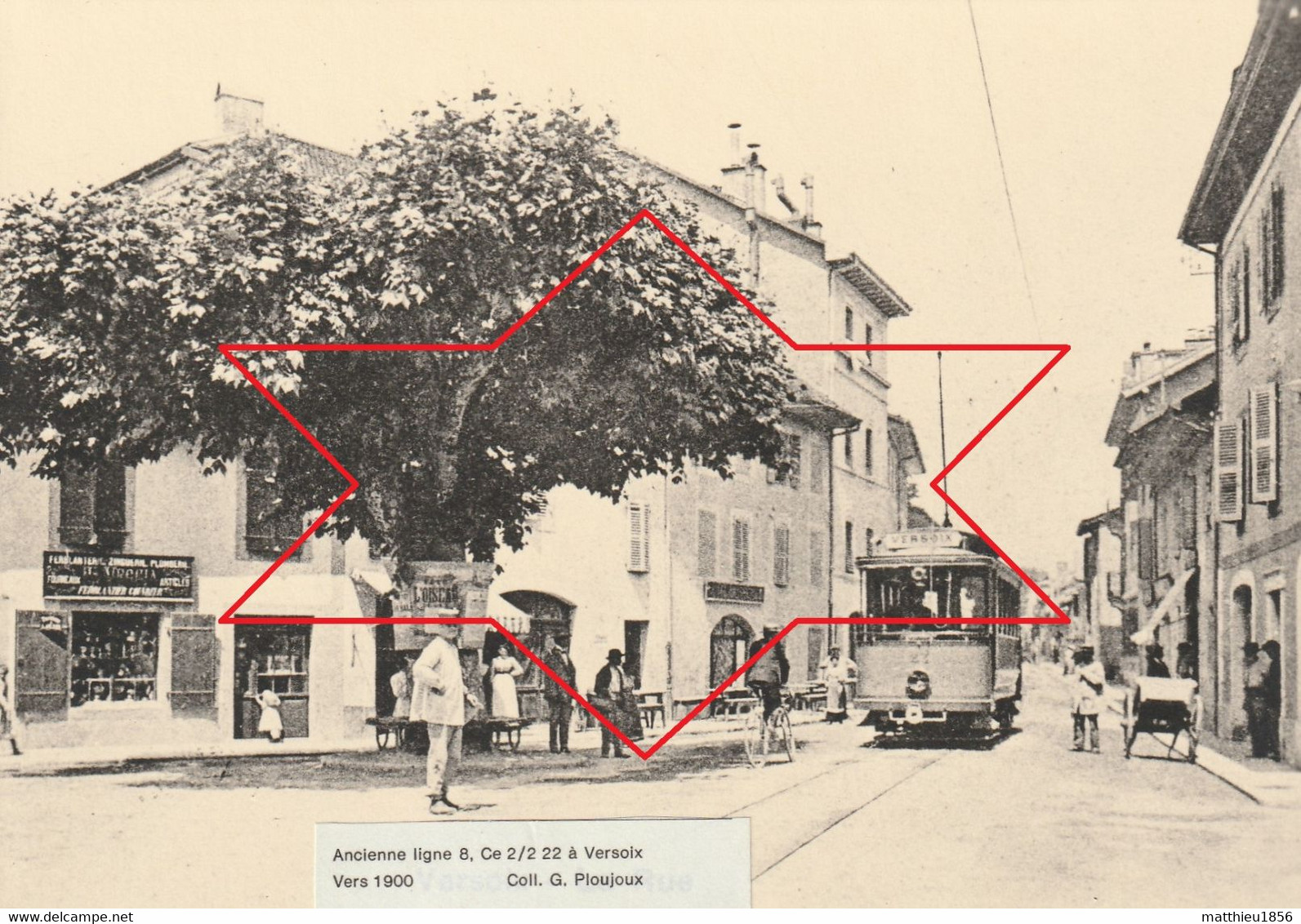 CPM Vers 1900 VERSOIX - Ancienne Ligne 8, Ce 2/2  22, Tramway (A79) - Versoix