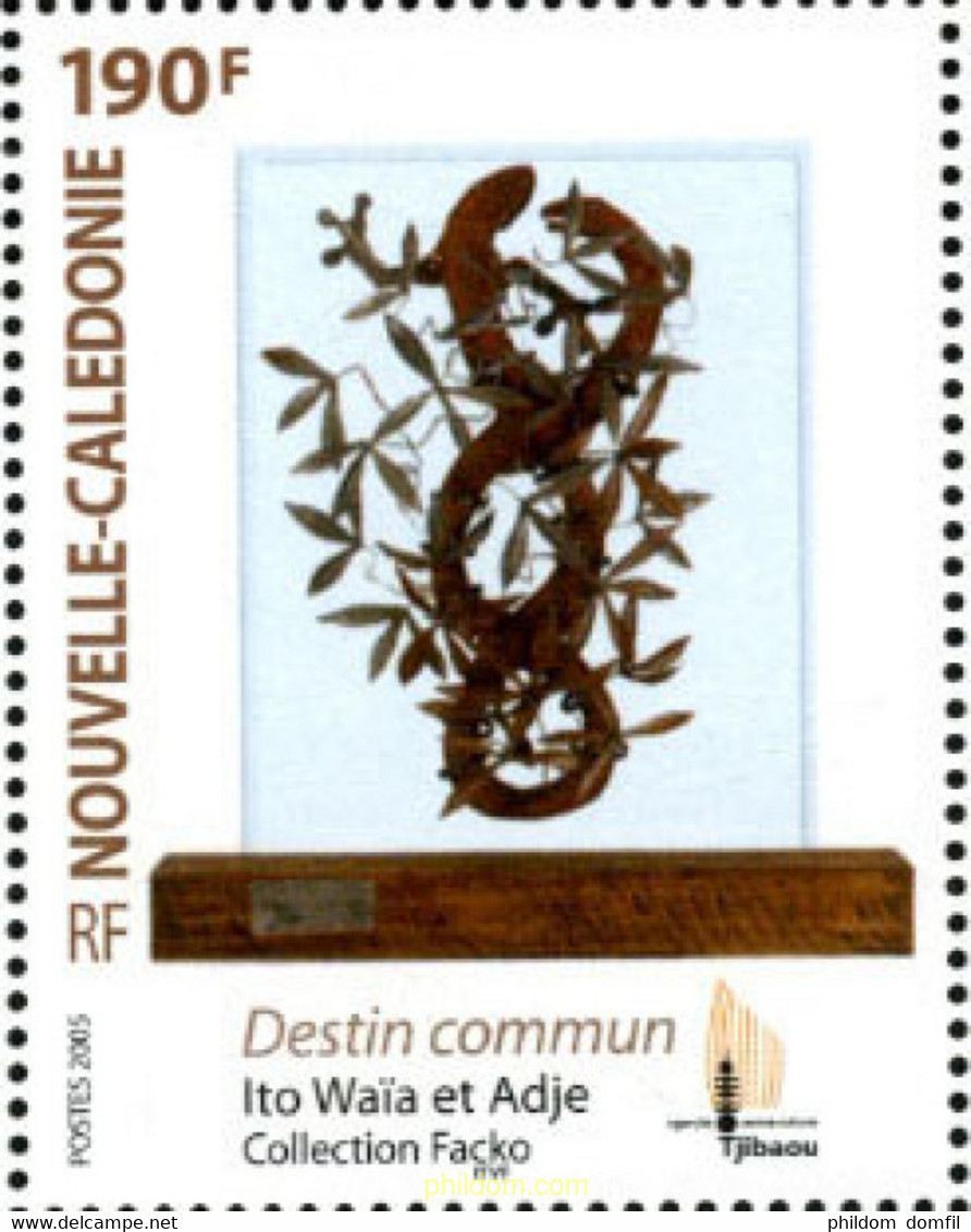 189343 MNH NUEVA CALEDONIA 2005 ARTE - Gebruikt