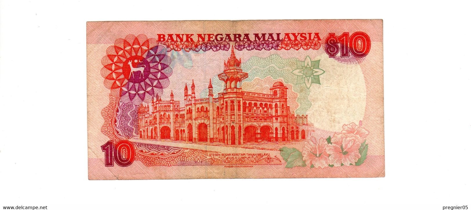 MALAYSIE - Billet 10 Ringgit TTM/VF Pick-29 N° YM - Malaysia