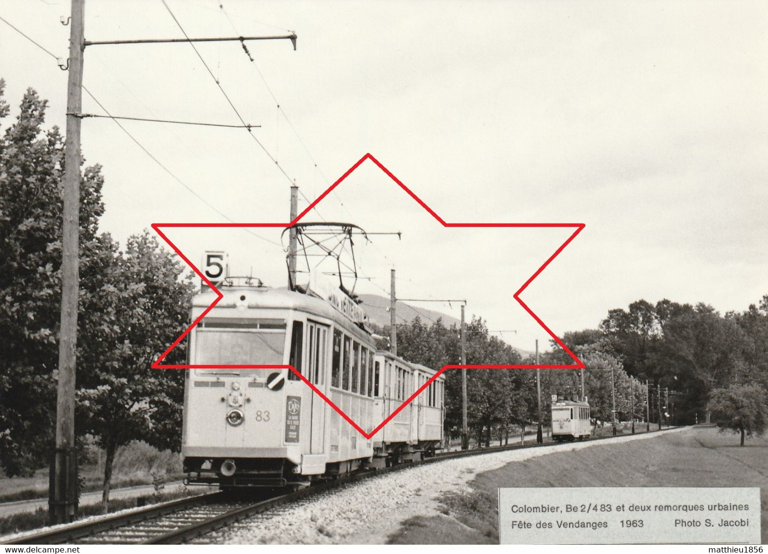 CPM 1963 COLOMBIER (Milvignes Près Neufchâtel) - Tramway Be 2/4 83, Lors De La Fête Des Vendanges (A79) - Colombier