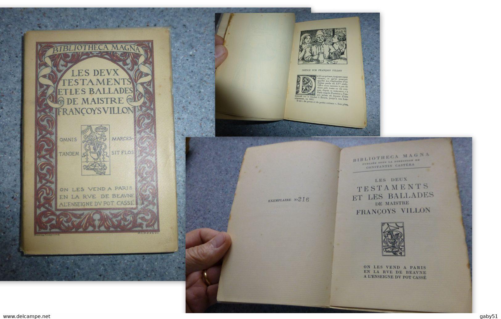 Les Deux Testaments Et Les Ballades De Maistre François Villon, Pot Cassé, Illust Henry Chapront,pour Bibliophile  ; L12 - 1901-1940