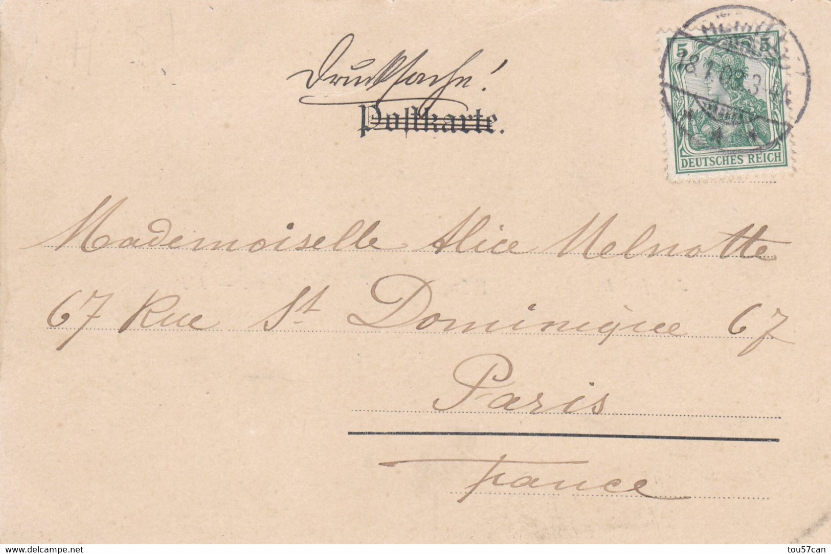 REMILLY - METZ - MOSELLE - (57)  - CPA DOUBLE VUES - PRECURSEUR DE 1903....DOS NON DIVISE.... - Metz Campagne