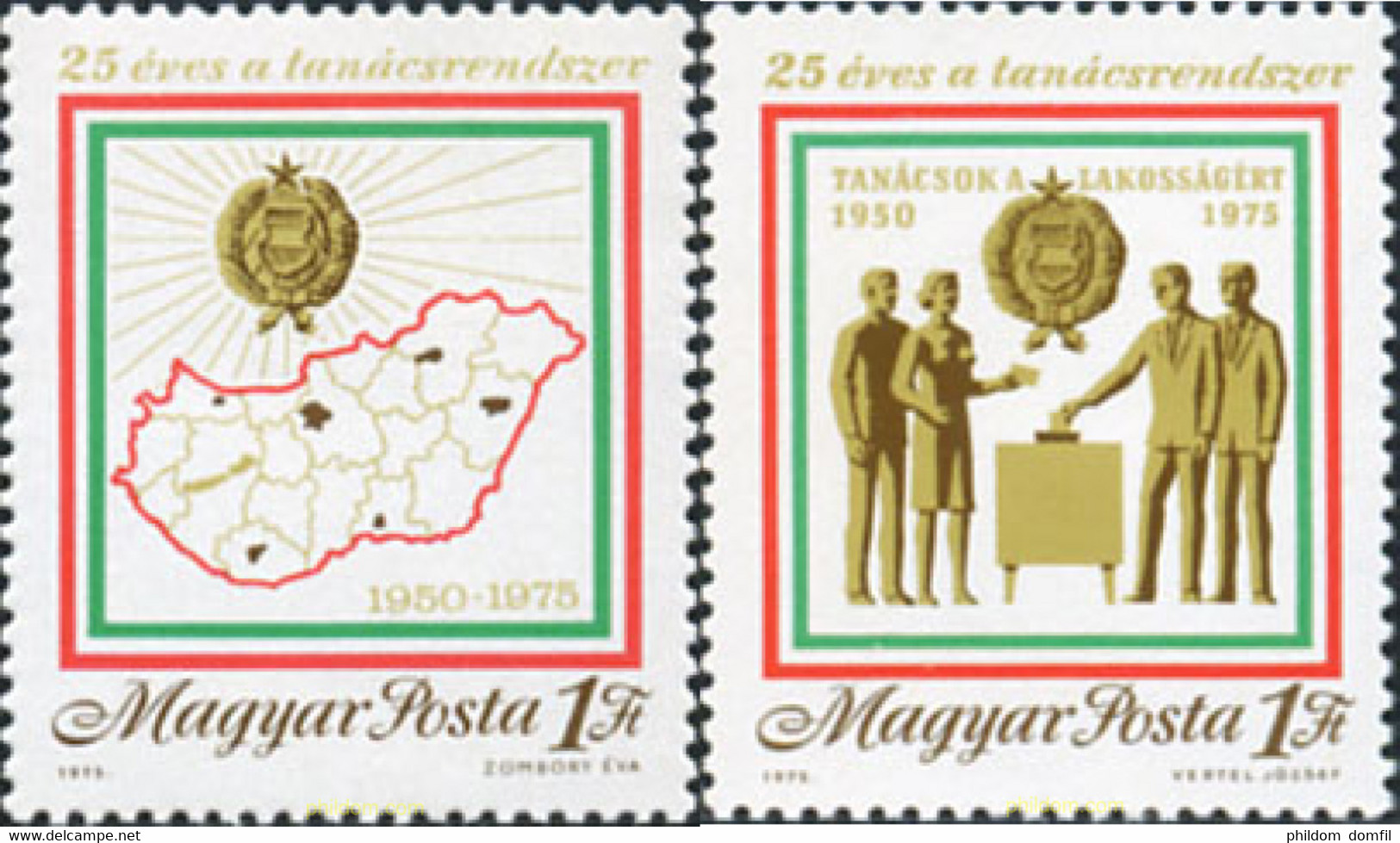 214801 MNH HUNGRIA 1975 25 ANIVERSARIO DE LA ORDEN DEL CONSEJO - Otros & Sin Clasificación