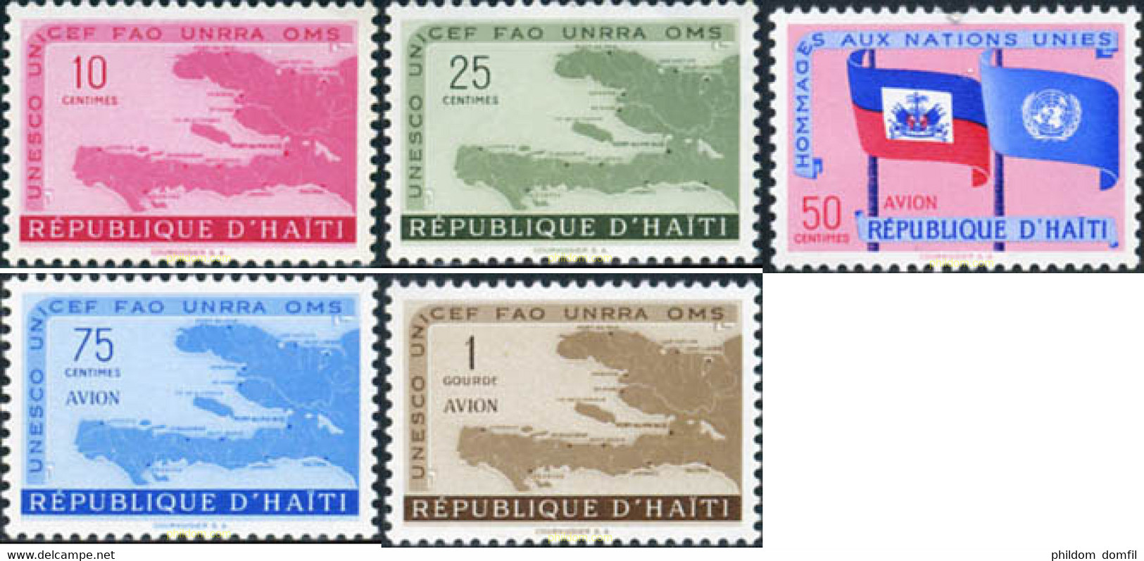 190652 MNH HAITI 1958 HOMENAJE A LAS NACIONES UNIDAS - Contre La Faim
