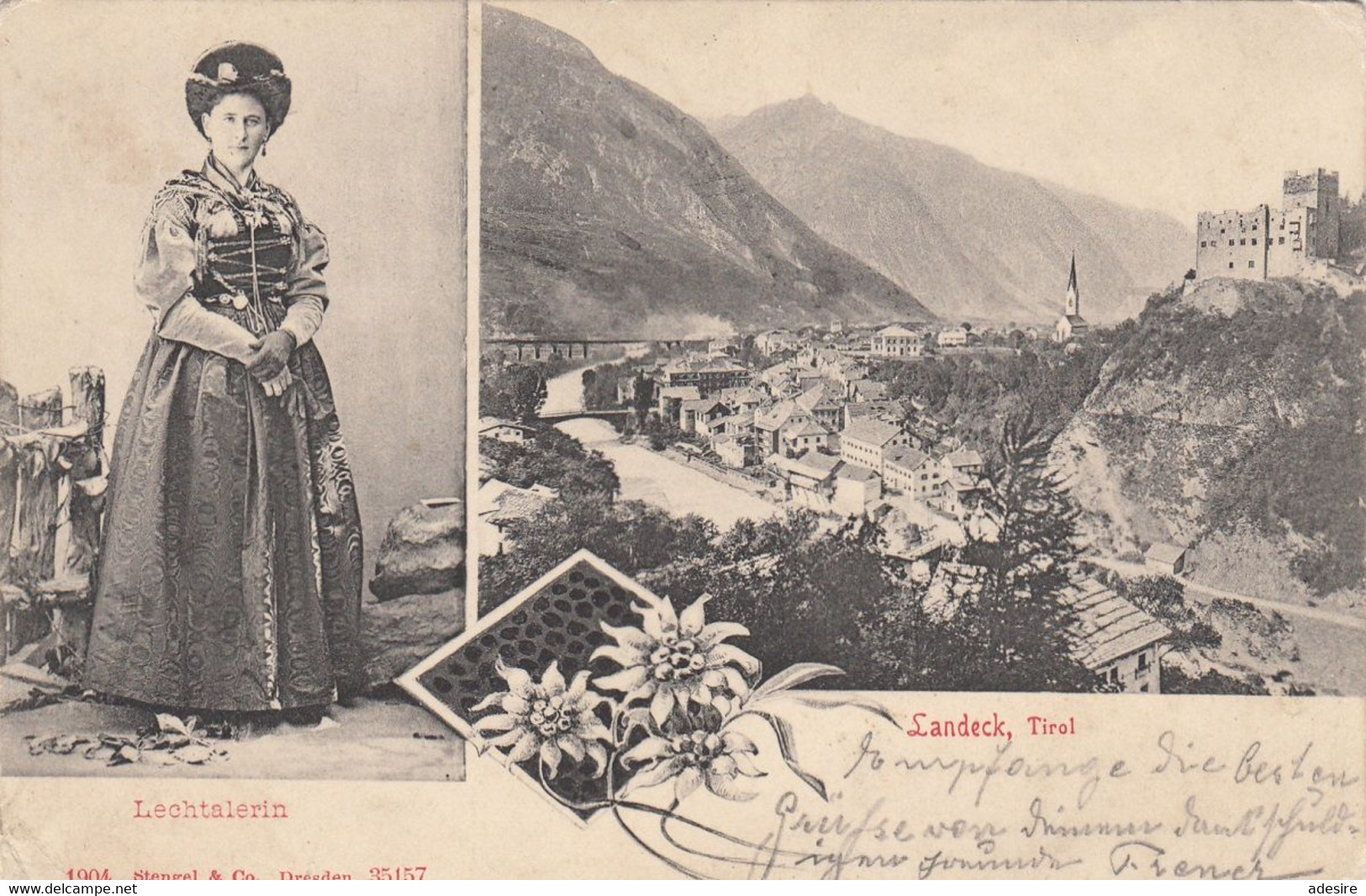 LANDECK (Tirol) - LECHTALERIN, Sehr Schöne Seltene Karte Gel.1918, Stempel Der K.u.k.Mil.Vgs.Fassungsstelle ... - Landeck