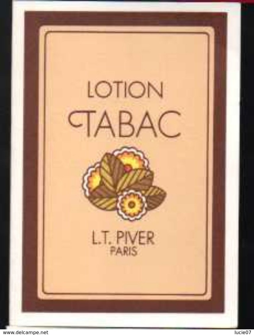 Calendrier   Carte Parfumée  L T PIVER   LOTION TABAC  1984 - Anciennes (jusque 1960)