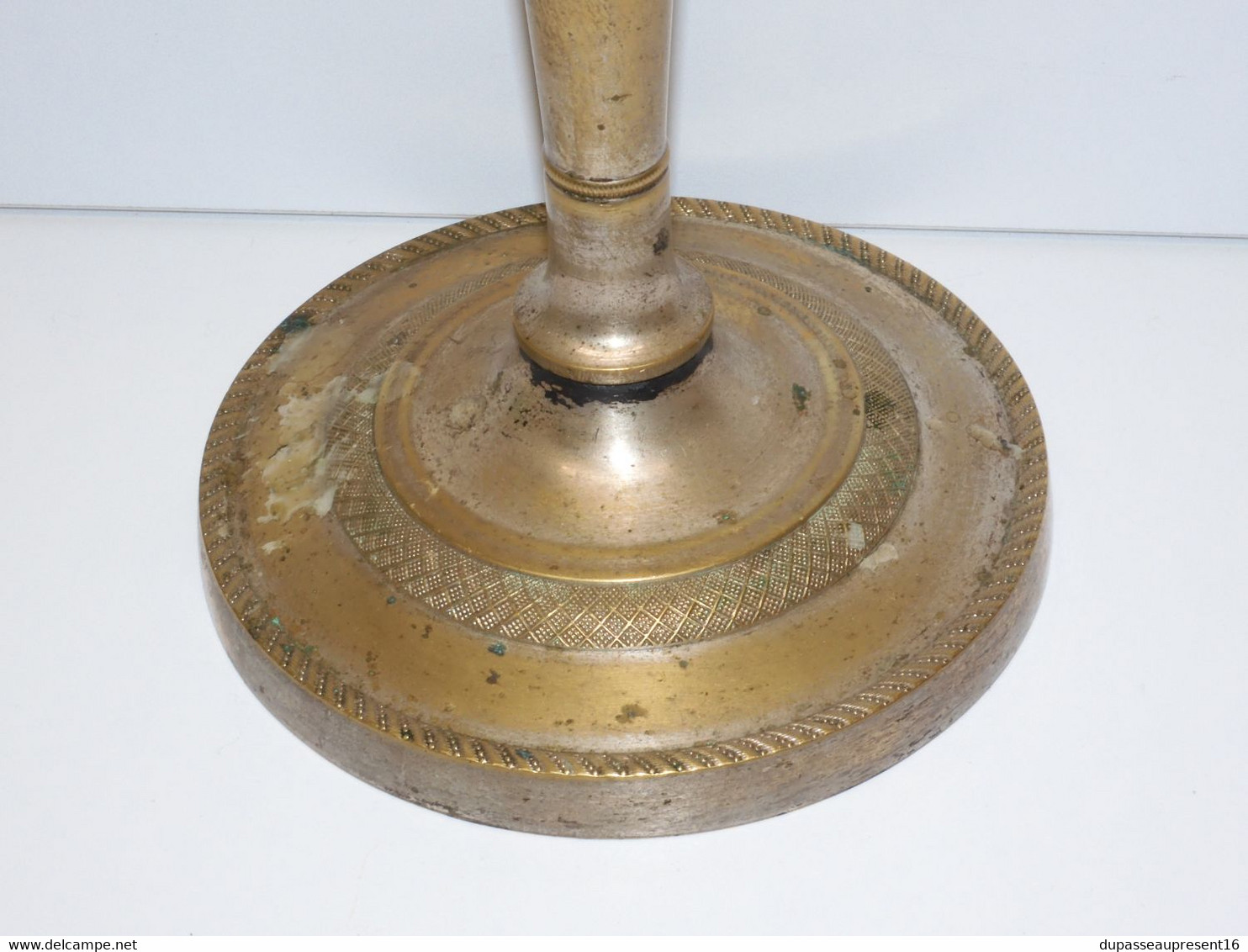 *BOUGEOIR BRONZE Argenté Style EMPIRE SORTI De GRENIER JUS De TROUVAILLES   E - Candelabri E Candelieri