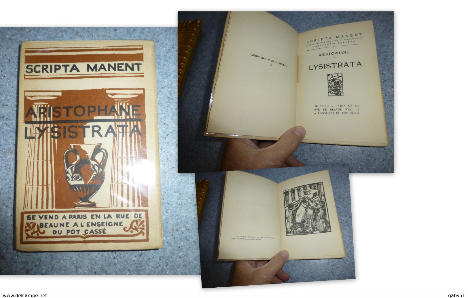 Lysistrata, Aristophane, Enseigne Pot Cassé, Exemplaire Hors Commerce "F", Pour Bibliophile  ; L12 - 1901-1940