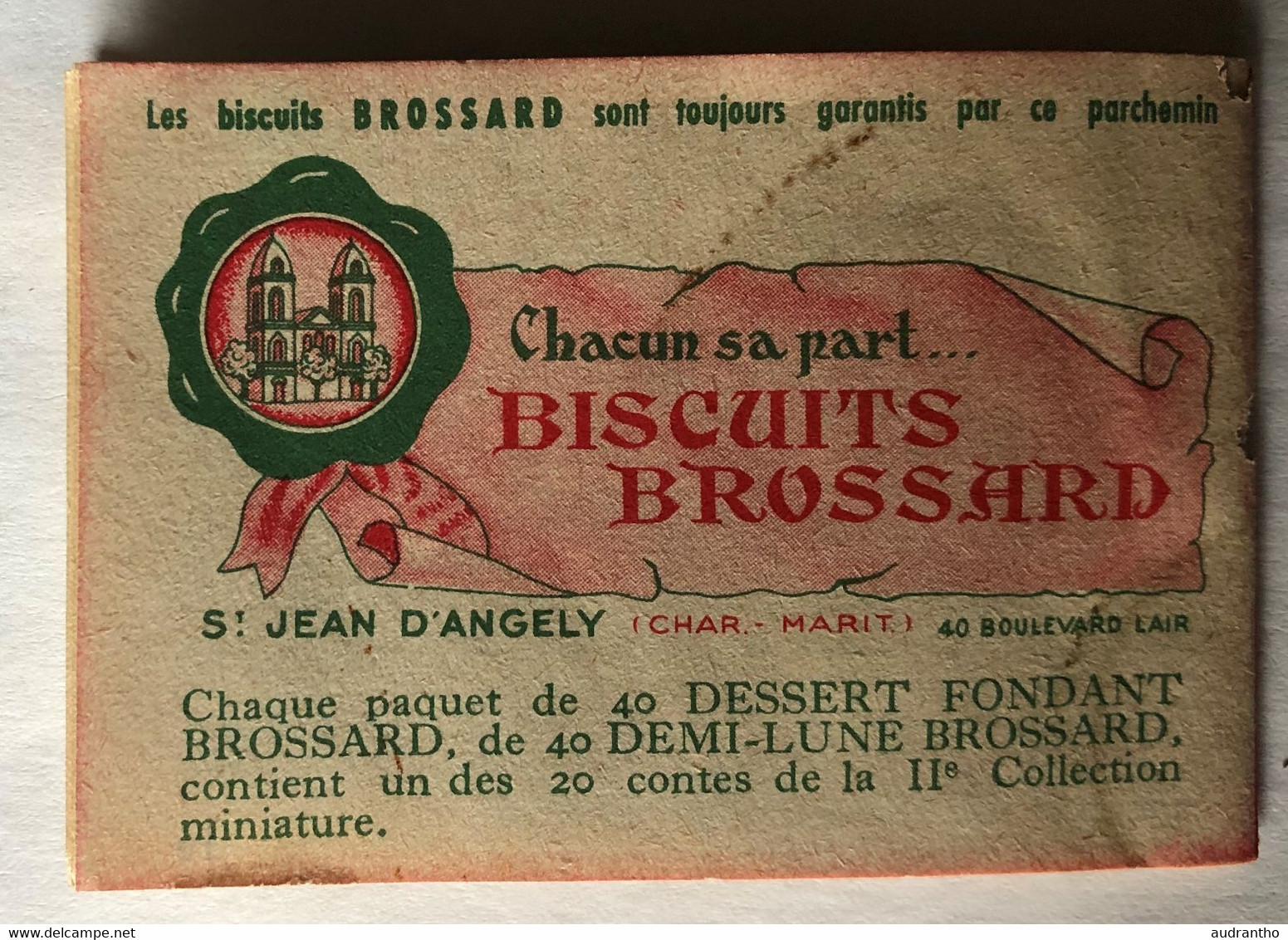 1956 Mini BD Publicitaire Collection Miniature Biscuits Brossard Saint Jean D'Angely - Attention Trafiquants D'opium - Objets Publicitaires